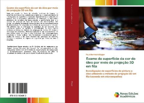 Exame da superfície da cor do óleo por meio de projeção 3D em fita