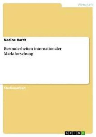 Besonderheiten internationaler Marktforschung