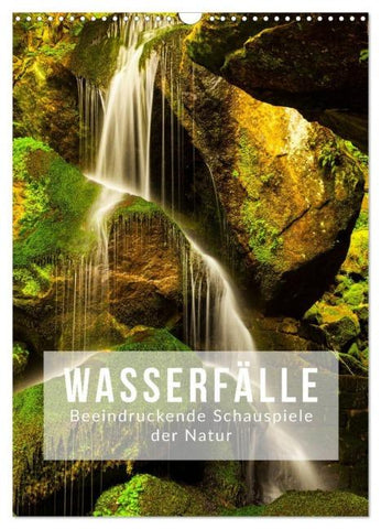 Wasserfälle. Beindruckende Schauspiele der Natur (Wandkalender 2026 DIN A3 hoch), CALVENDO Monatskalender