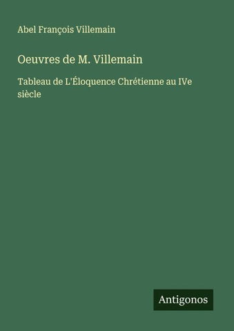 Oeuvres de M. Villemain