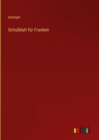 Schulblatt für Franken