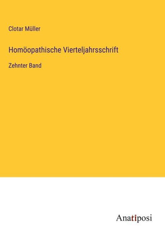 Homöopathische Vierteljahrsschrift