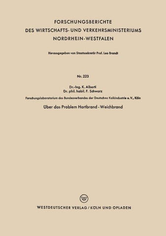 Über das Problem Hartbrand - Weichbrand