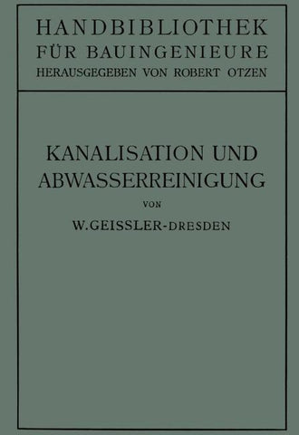 Kanalisation und Abwasserreinigung