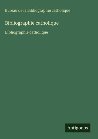 Bibliographie catholique