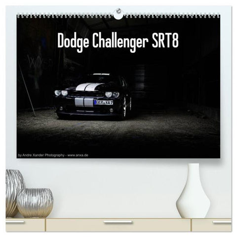 Dodge Challenger SRT8 (hochwertiger Premium Wandkalender 2026 DIN A2 quer), Kunstdruck in Hochglanz