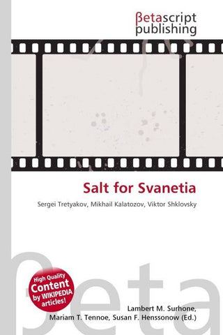 Salt for Svanetia
