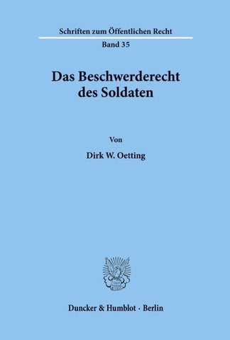 Das Beschwerderecht des Soldaten.
