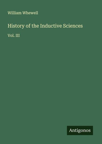 History of the Inductive Sciences