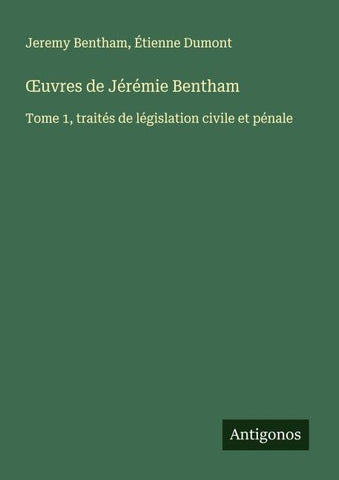 ¿uvres de Jérémie Bentham