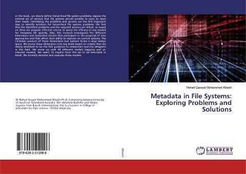 Metadata in File Systems: Exploring Problems and Solutions