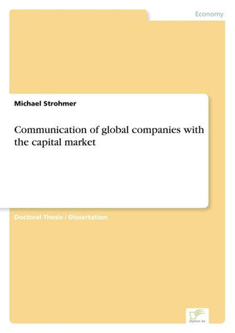 Communication of global companies with the capital market
