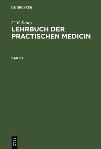 Lehrbuch der practischen Medicin. Band 1