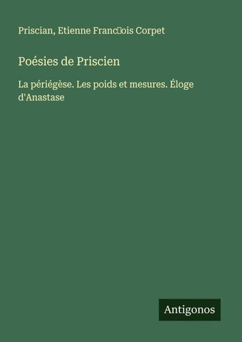 Poésies de Priscien