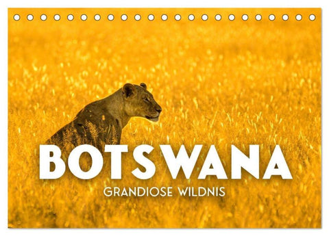 Botswana - Grandiose Wildnis (Tischkalender 2026 DIN A5 quer), CALVENDO Monatskalender