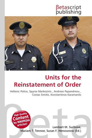 Units for the Reinstatement of Order