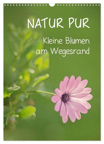 NATUR PUR Kleine Blumen am Wegesrand (Wandkalender 2026 DIN A3 hoch), CALVENDO Monatskalender