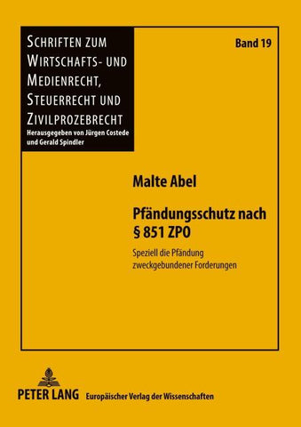 Pfändungsschutz nach § 851 ZPO