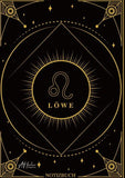 Edles Notizbuch Sternzeichen Löwe | Designed by Alfred Herler