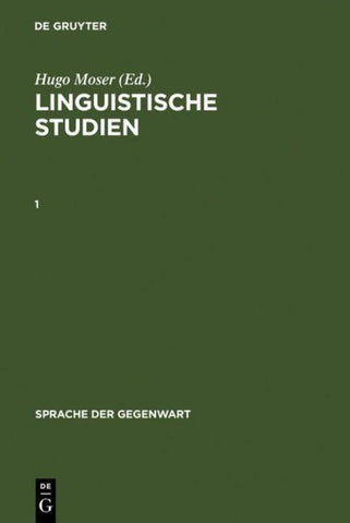 Linguistische Studien. 1
