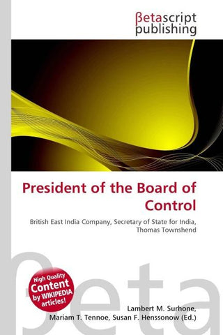 President of the Board of Control