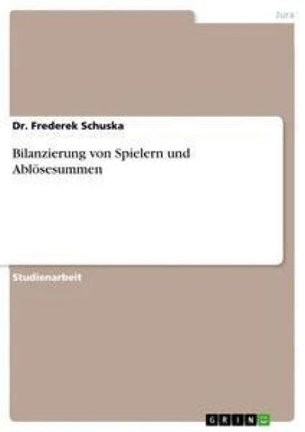 Bilanzierung von Spielern und Ablösesummen