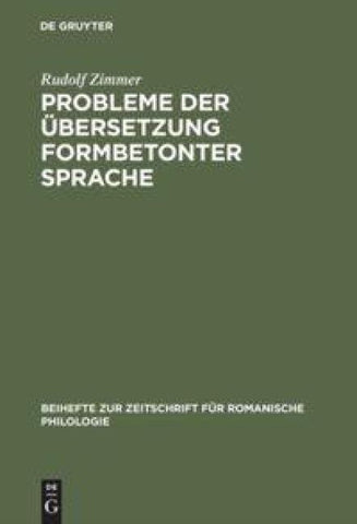 Probleme der Übersetzung formbetonter Sprache