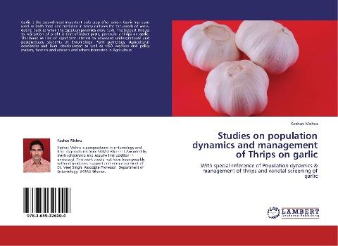 Studies on population dynamics and management of Thrips on garlic