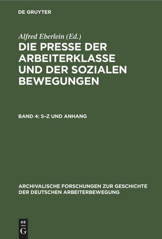 S–Z und Anhang