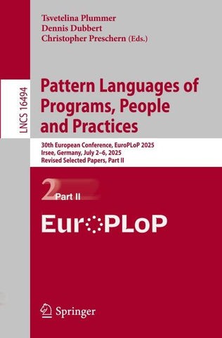 Pattern Languages of Programs, People and Practices
