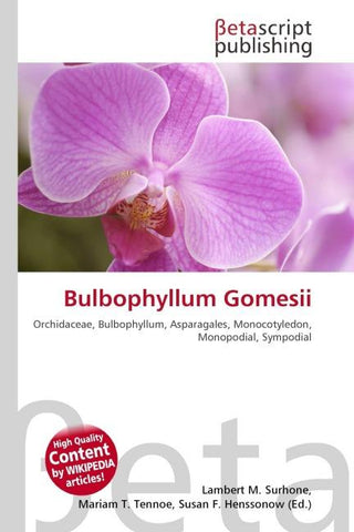 Bulbophyllum Gomesii