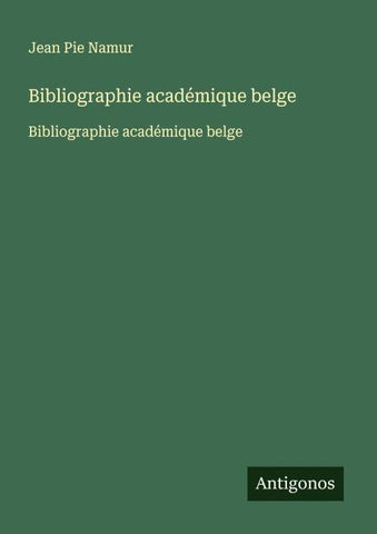 Bibliographie académique belge