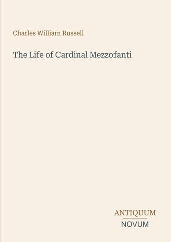 The Life of Cardinal Mezzofanti