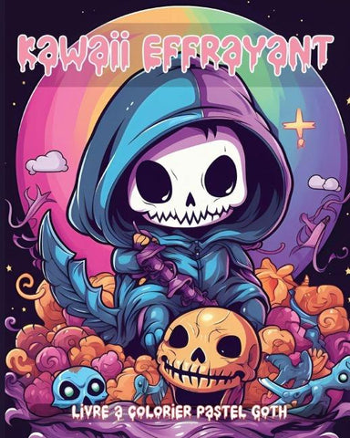 Livre à Colorier Kawaii Effrayant Pastel Goth