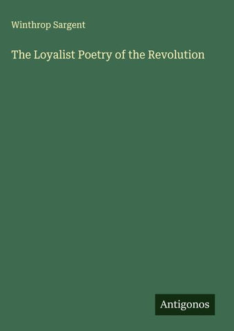 The Loyalist Poetry of the Revolution