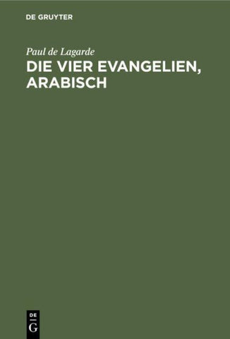 Die vier Evangelien, arabisch