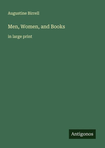 Men, Women, and Books