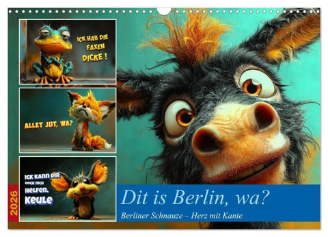 Dit is Berlin, wa? (Wandkalender 2026 DIN A3 quer), CALVENDO Monatskalender