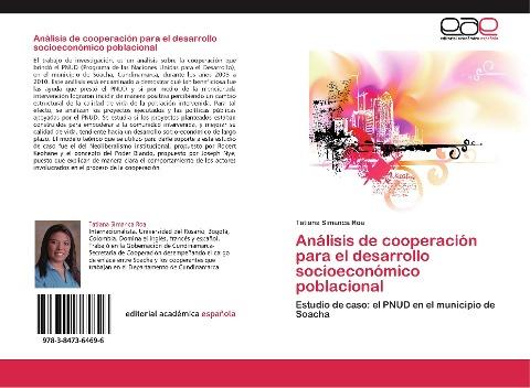 Análisis de cooperación para el desarrollo socioeconómico poblacional
