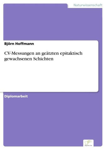 CV-Messungen an geätzten epitaktisch gewachsenen Schichten