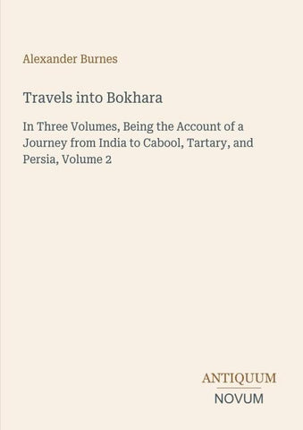 Travels into Bokhara