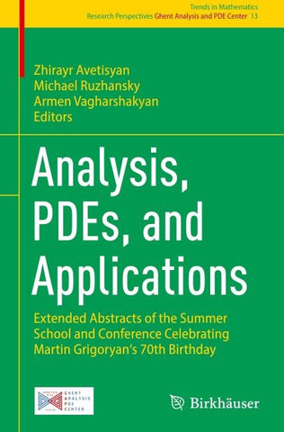 Analysis, PDEs, and Applications