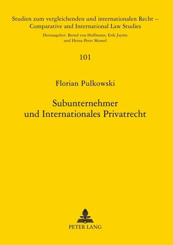 Subunternehmer und Internationales Privatrecht