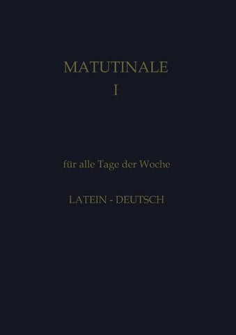 Matutinale I
