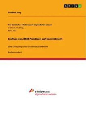Einfluss von HRM-Praktiken auf Commitment