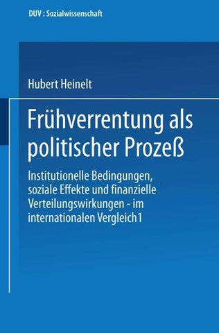 Frühverrentung als politischer Prozeß