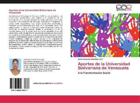 Aportes de la Universidad Bolivariana de Venezuela