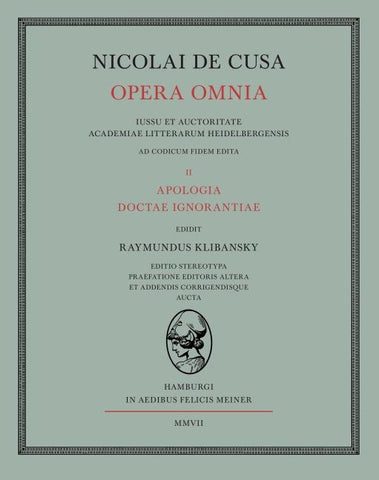 Apologia Doctae Ignorantiae