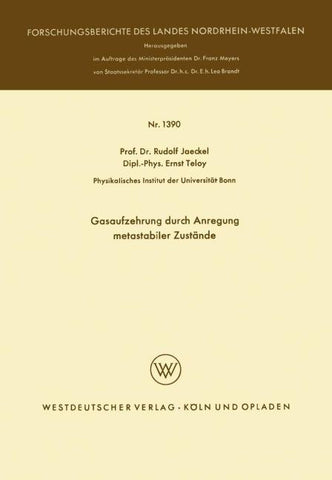 Gasaufzehrung durch Anregung metastabiler Zustände