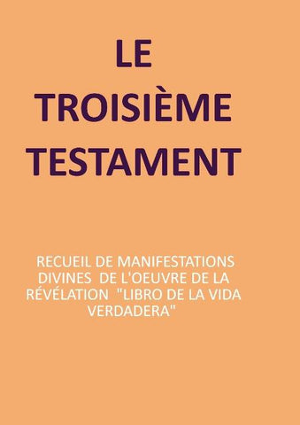 LE TROISIÈME TESTAMENT